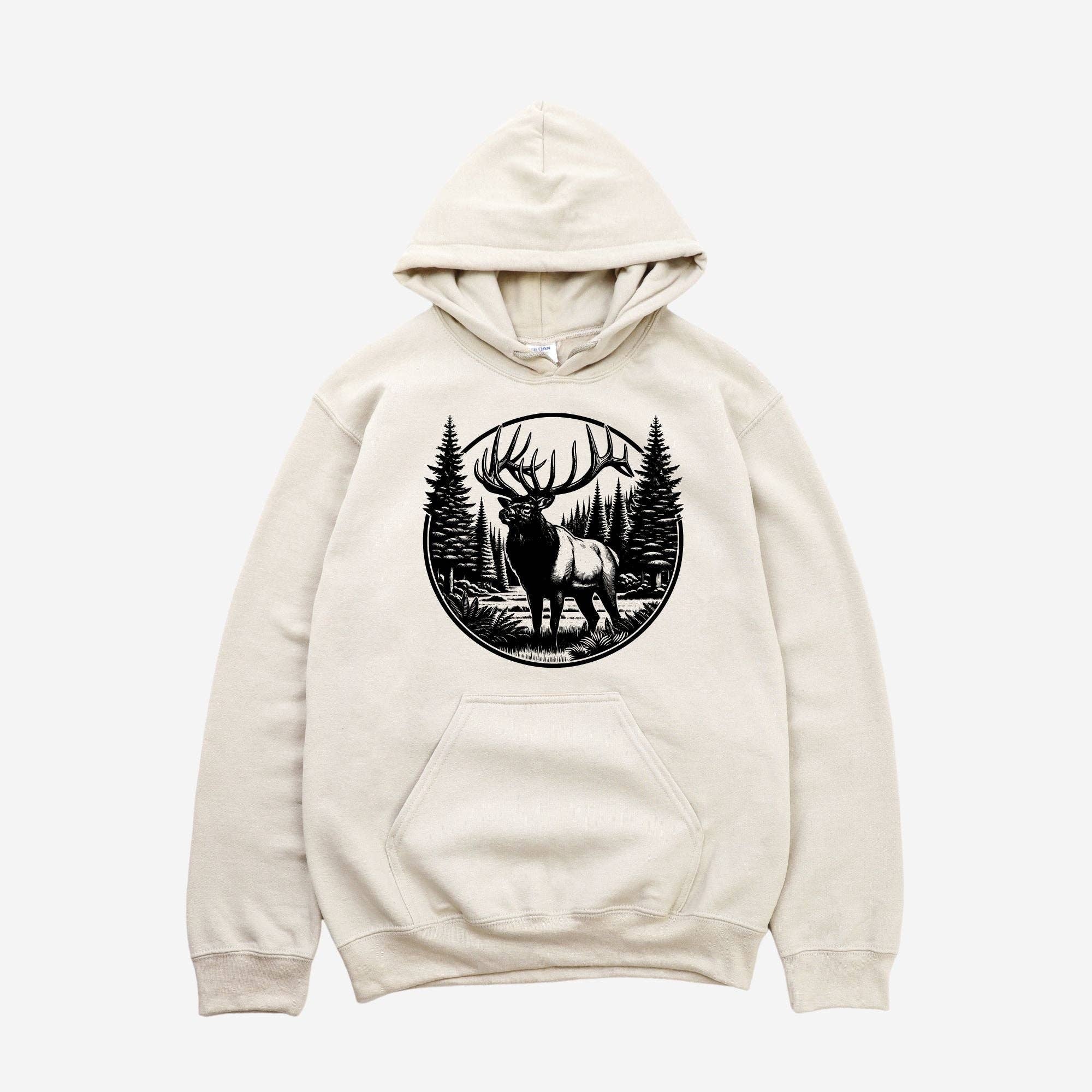 Elk Nature Hooded Sweatshirt