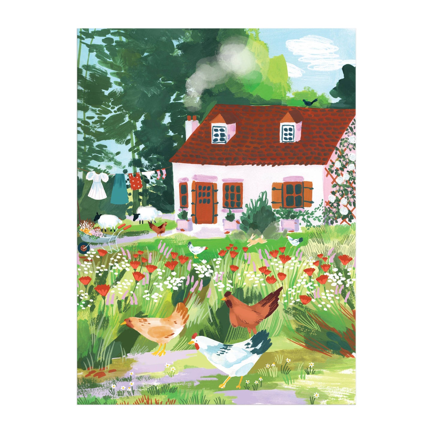 Cottage Wildflowers 1000 Piece Puzzle