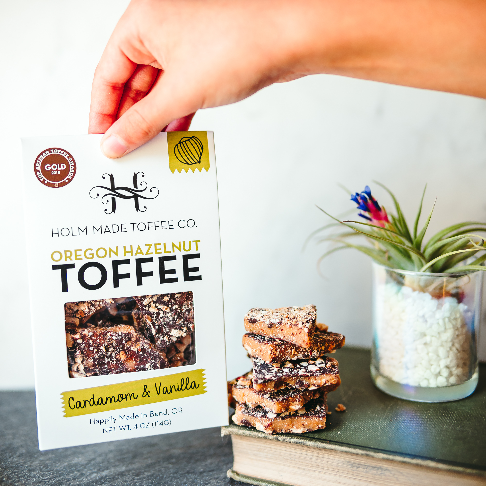 Cardamom And Vanilla Hazelnut Toffee