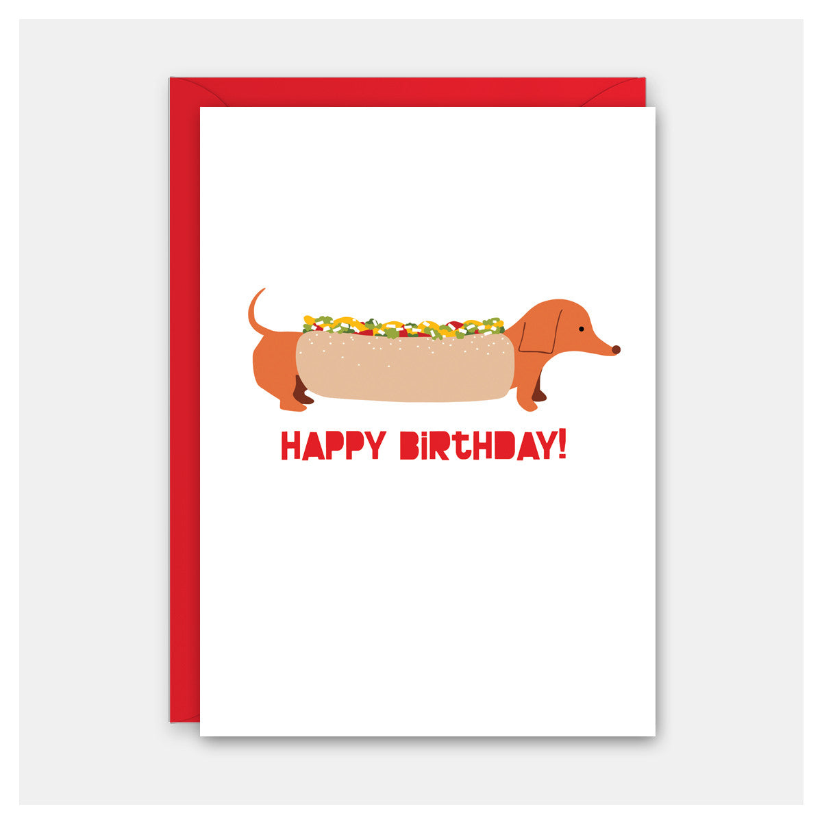 Hot Dog Birthday Card
