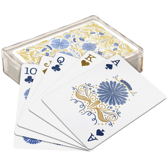 Caterpillar Floral Playing Cards