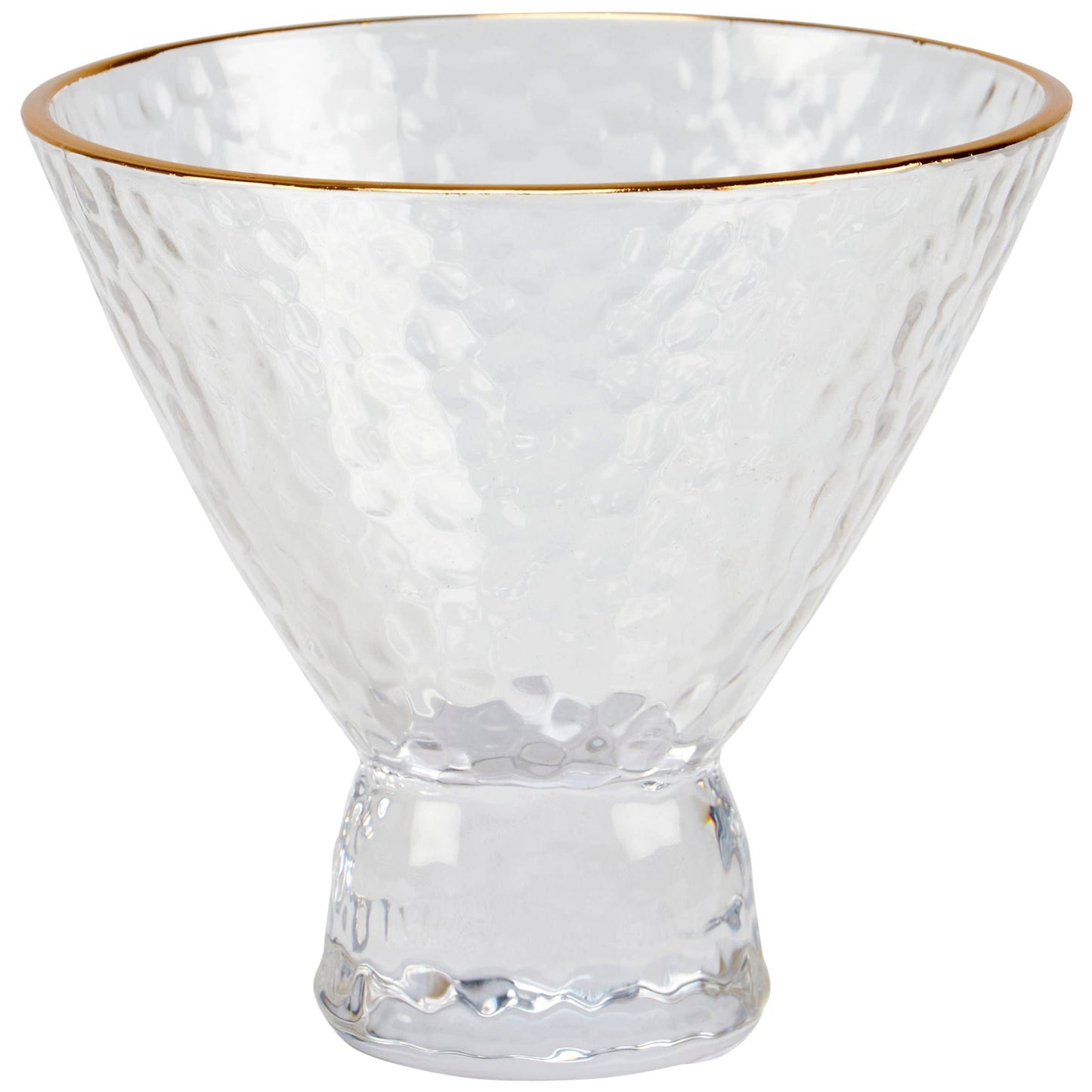 Small Gold Rim Martini Glass