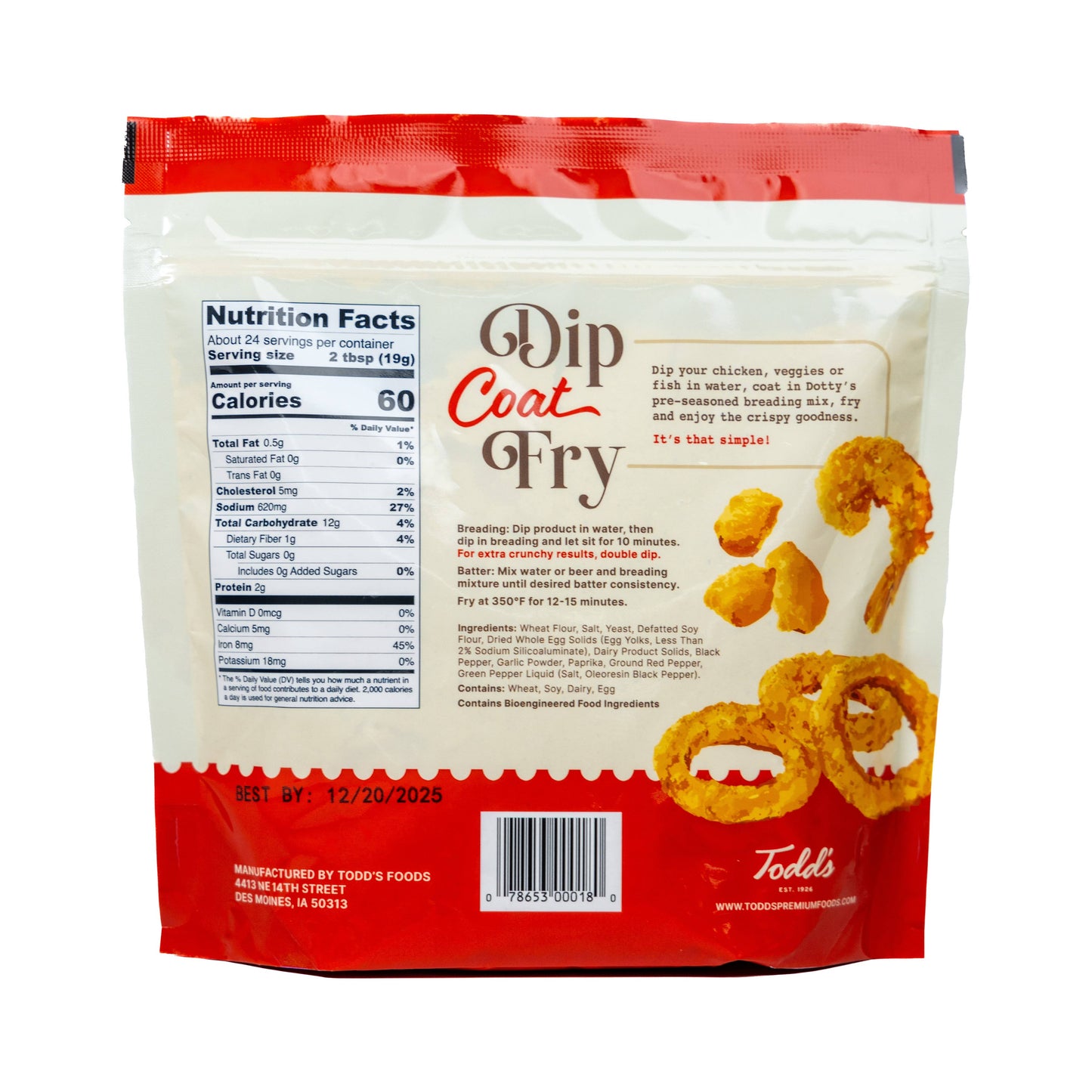 Dotty's One Step Breading Mix- 1 Pound Bag