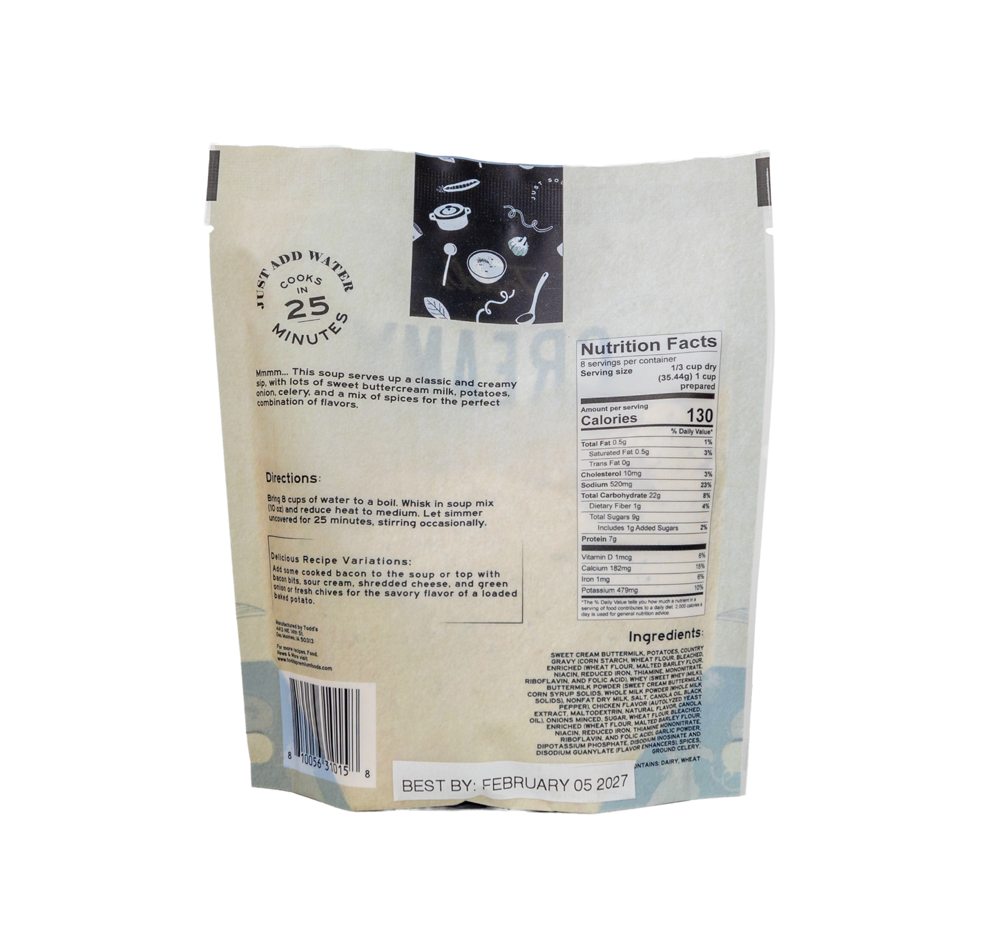 Creamy Potato Dry Soup Mix