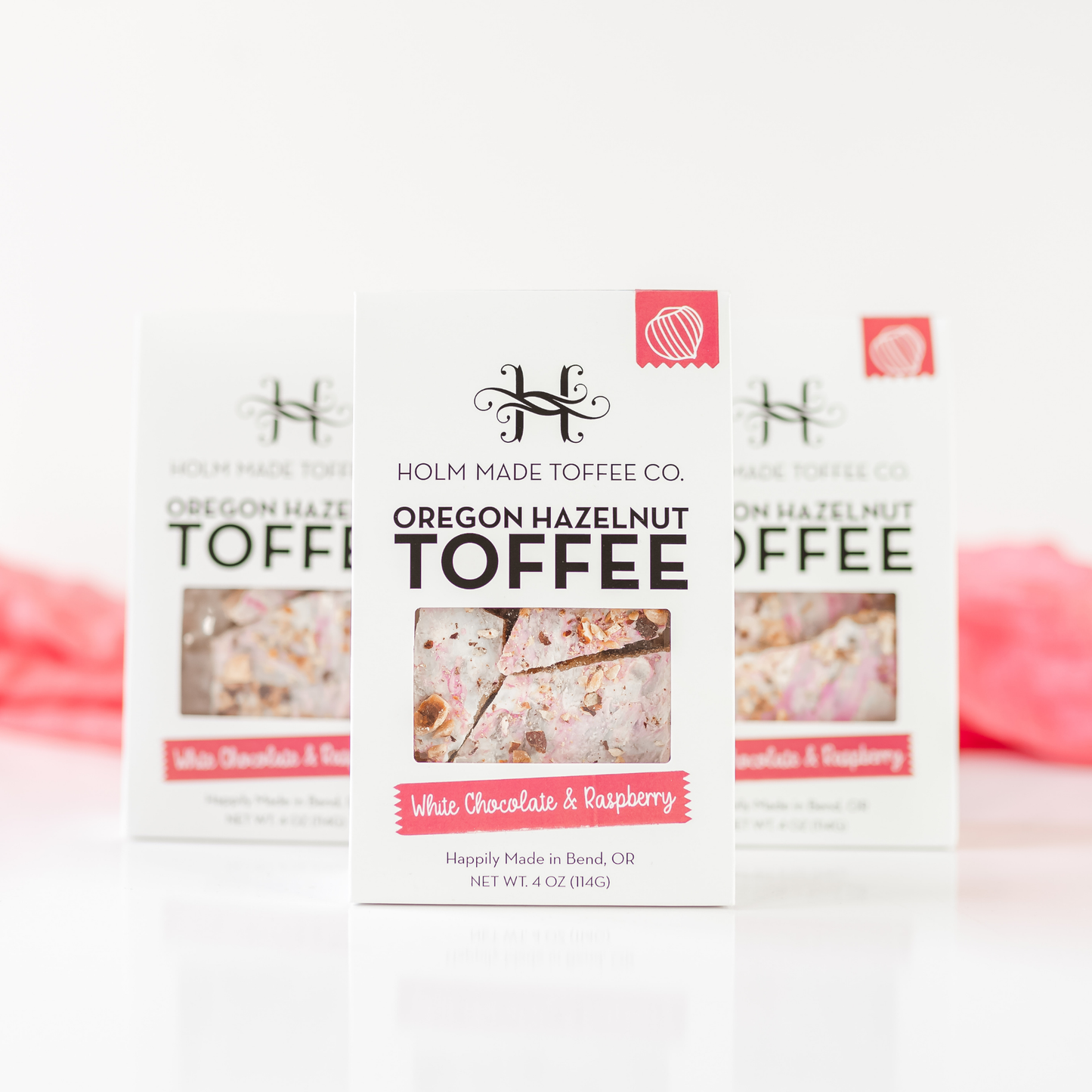 White Chocolate Raspberry Hazelnut Toffee