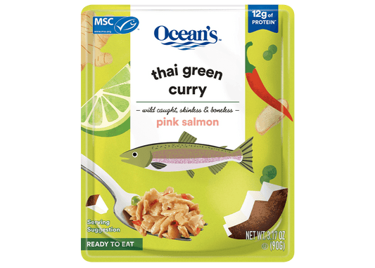 Pink Salmon with Thai Green Curry