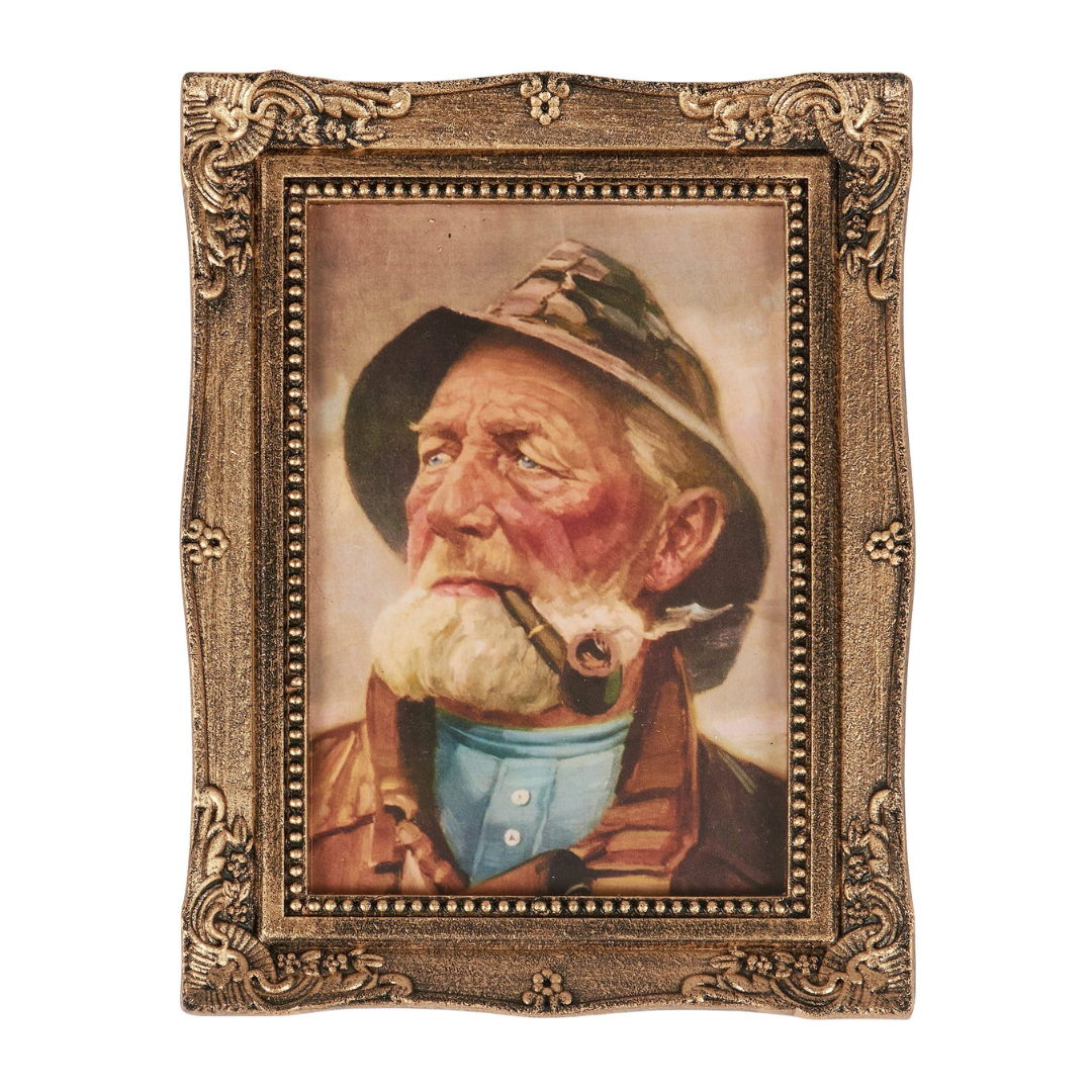 Old Fisherman Framed Wall Art