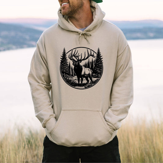 Elk Nature Hooded Sweatshirt
