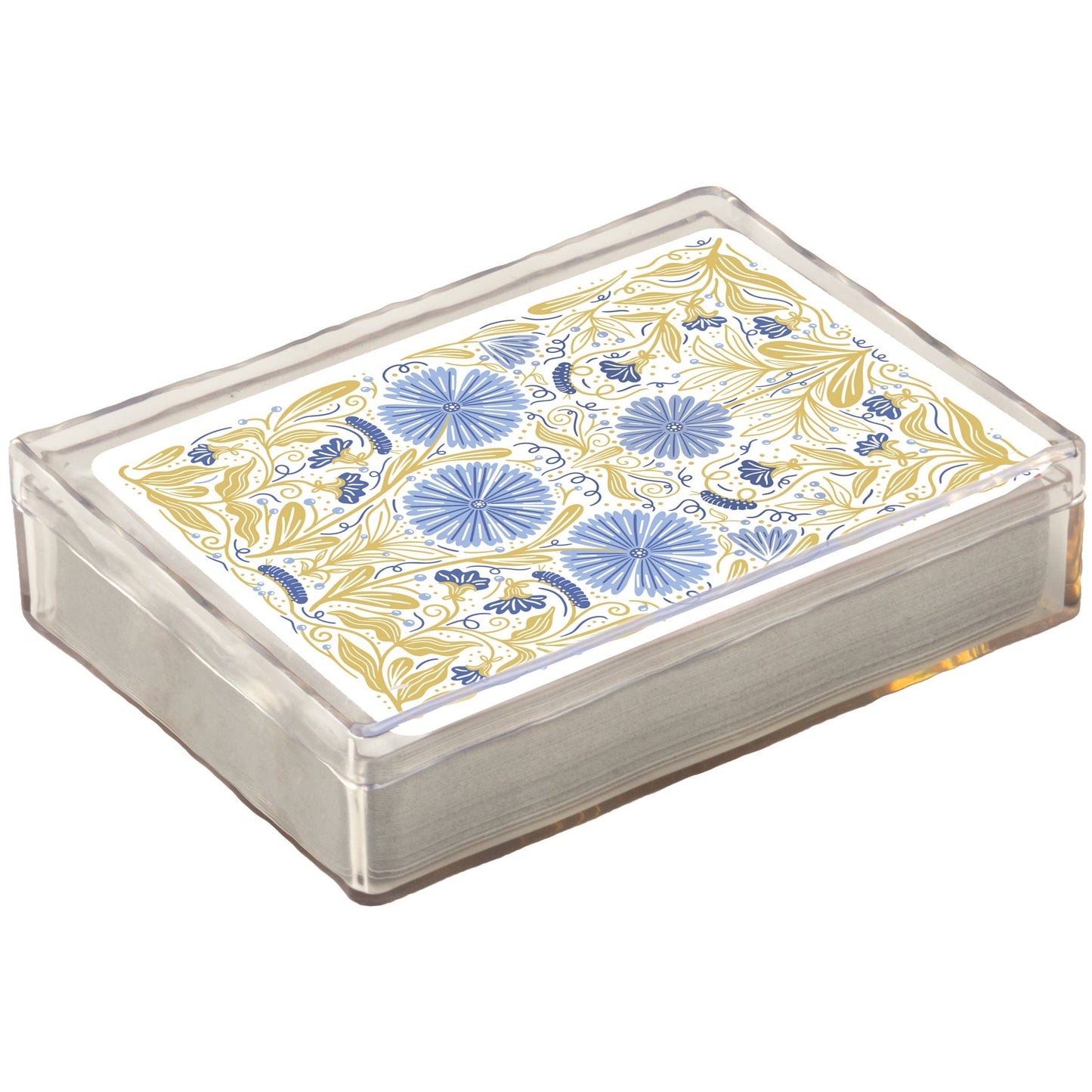 Caterpillar Floral Playing Cards