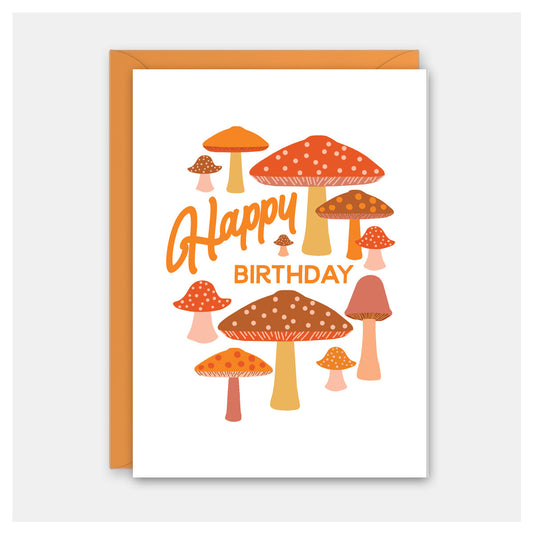 Mushrooms Birthday Card